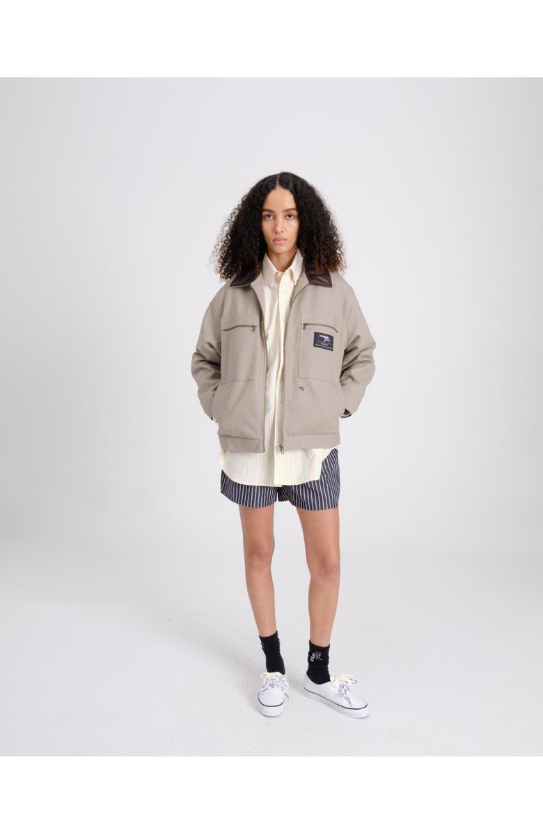 Hommegirls Work Jacket, Alternate, color, Grey Canvas