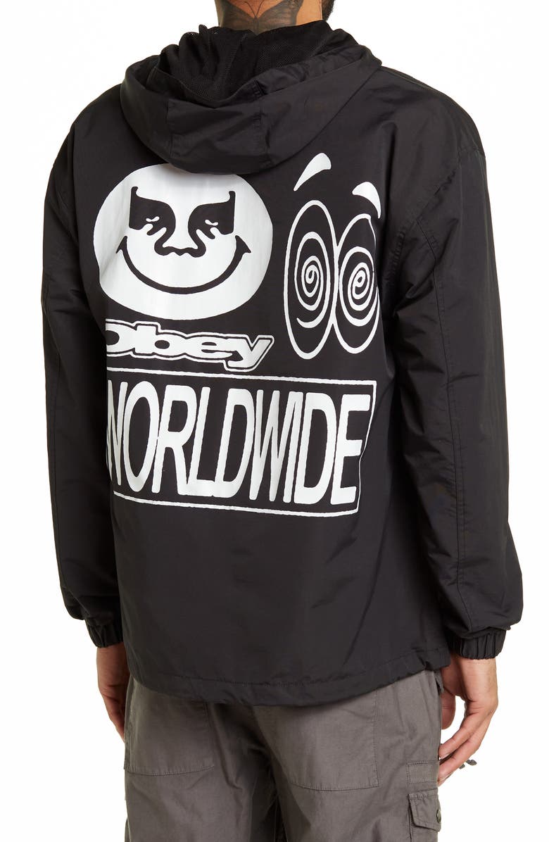 Obey Acid Crash Deconstruction Pullover Hoodie, Alternate, color, 