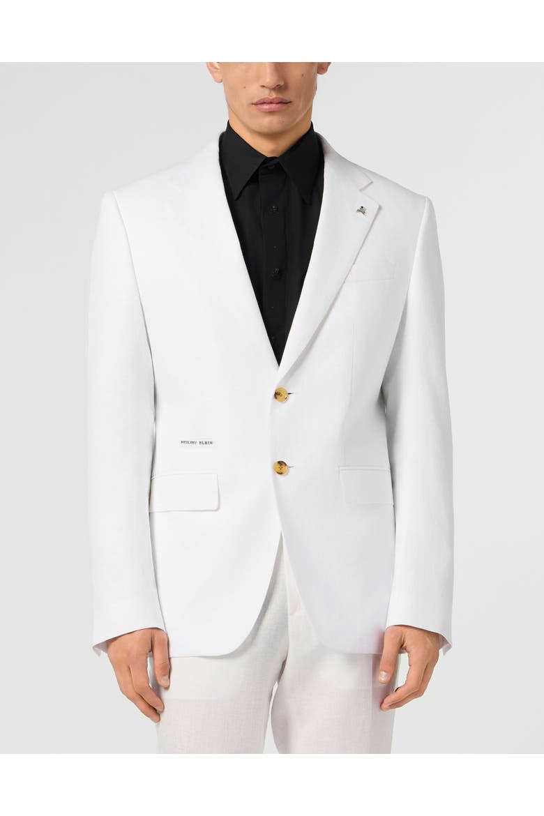 Linen Miami Vice Fit Blazer Men, Main, color, OffWhite