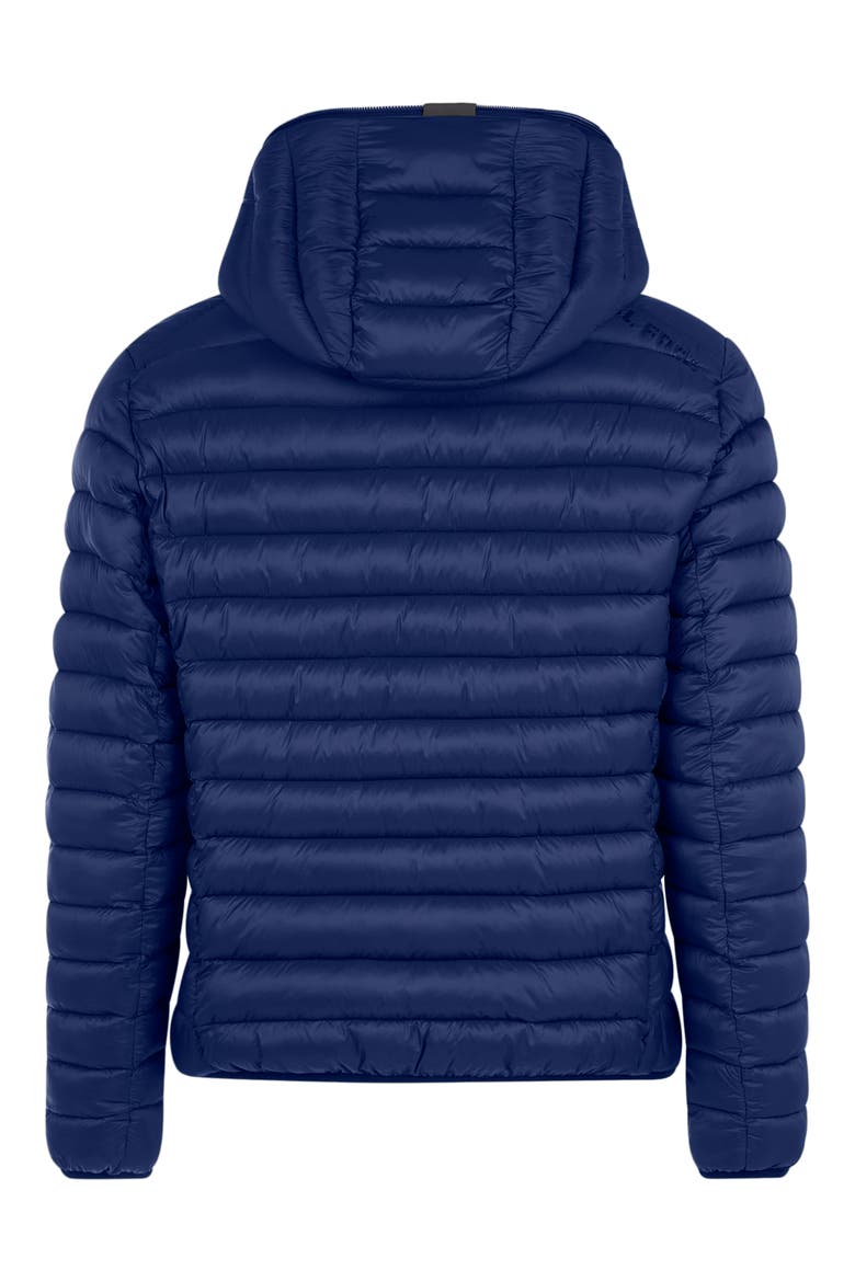 Ezra Water Resistant Reversible Puffer Jacket, Alternate, color, GREY BLACK/ ECLIPSE BLUE