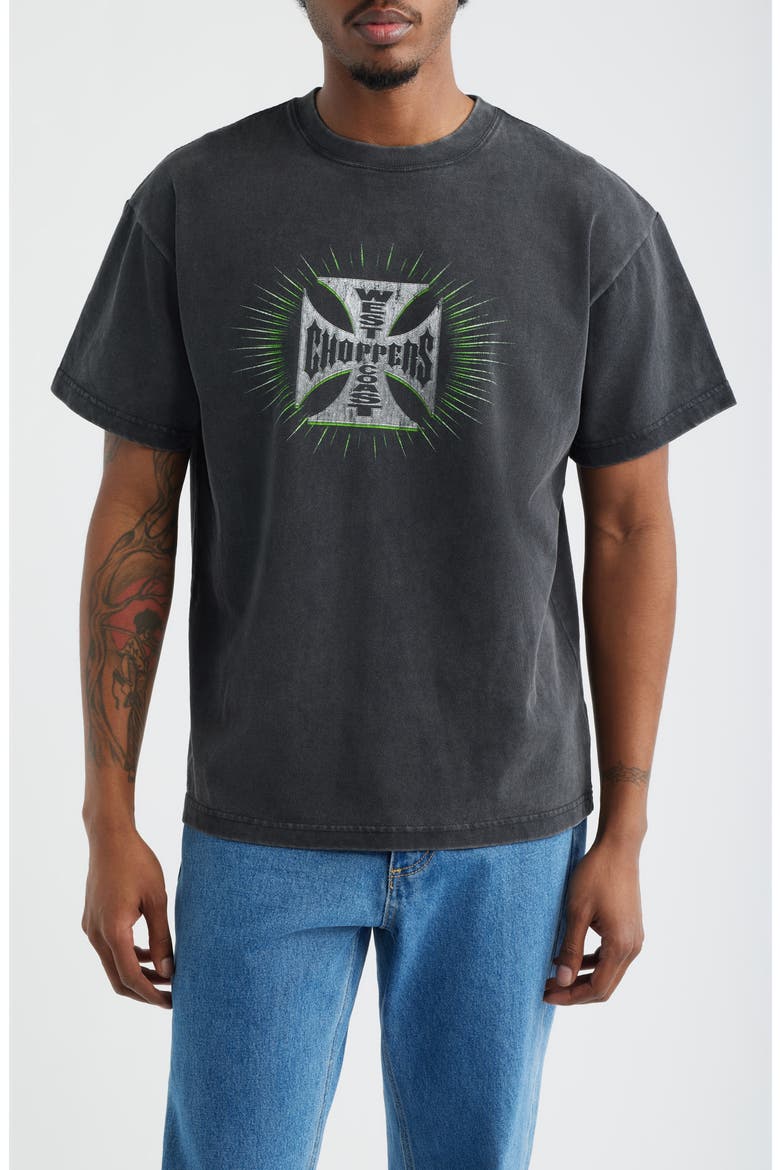 Point Blank Graphic Cotton T-Shirt, Main, color, WASHED BLACK