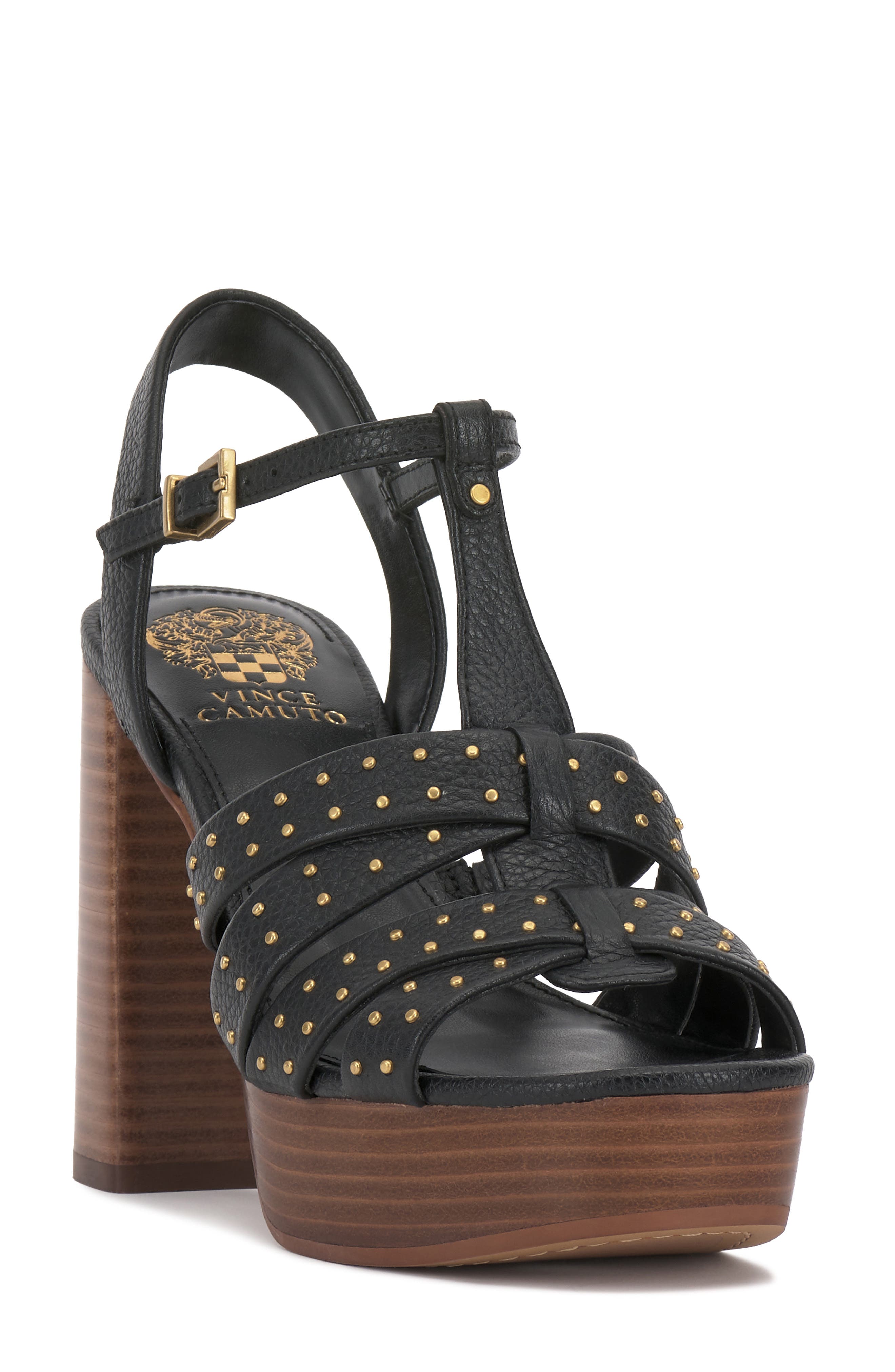 Vince Camuto レディース ランドレイヤ プラットフォーム サンダル ウェッジ, ブラック, 7.5 Vince Cam 並行輸入品