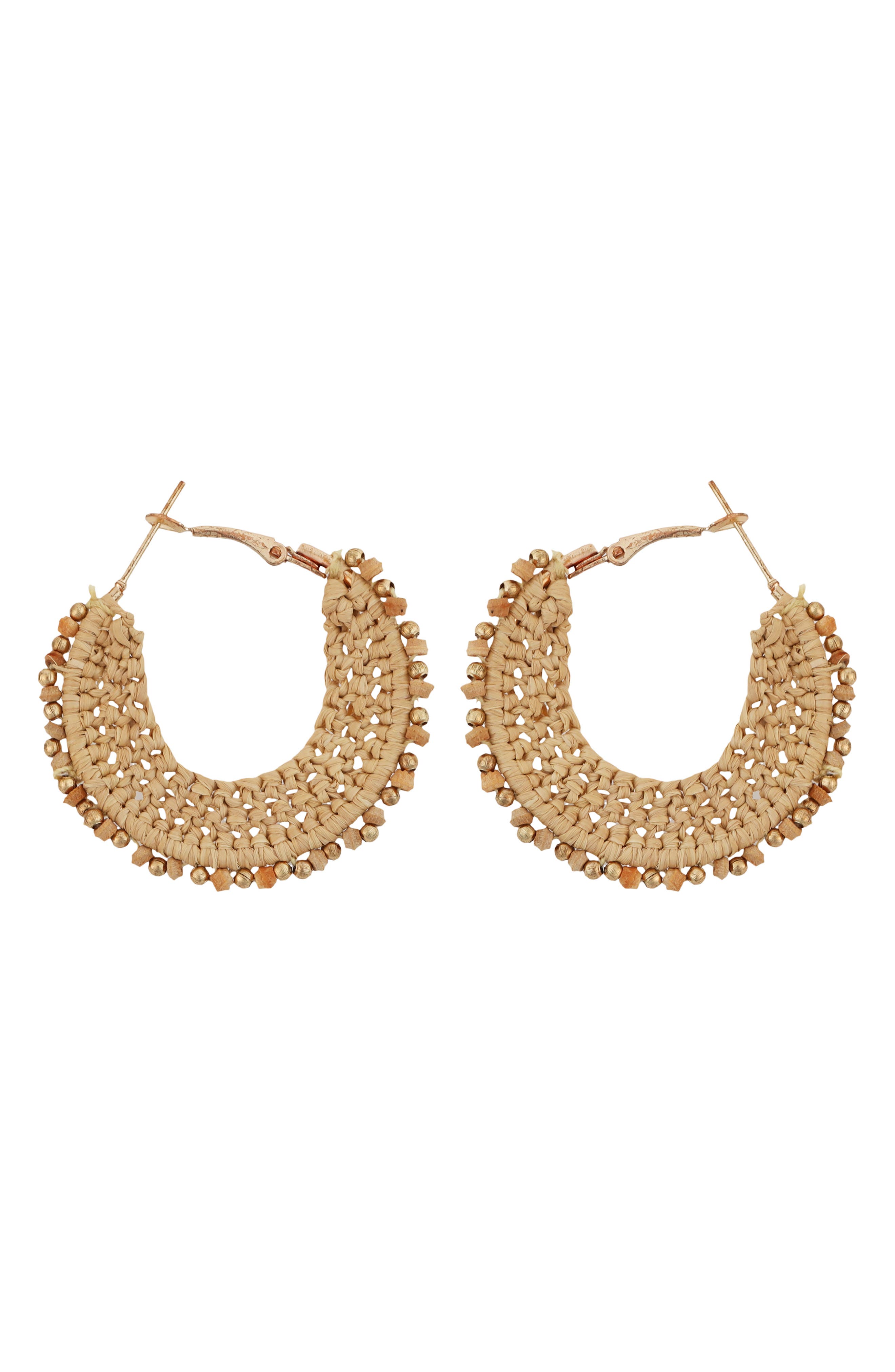 Panacea Woven Hoop Earrings