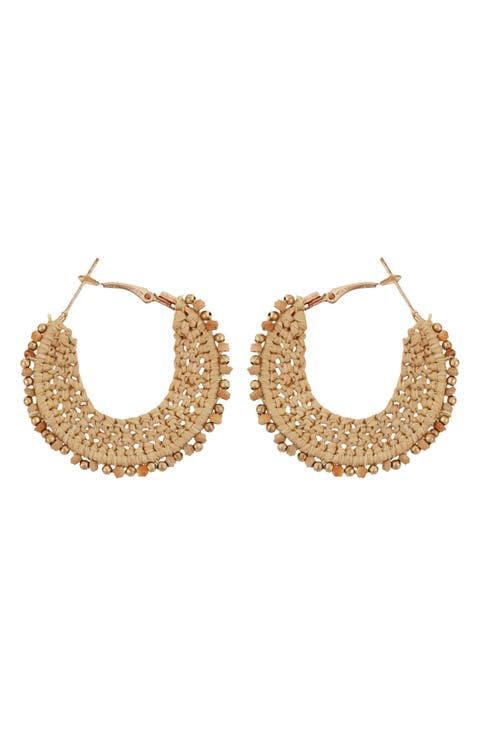 Woven Hoop Earrings