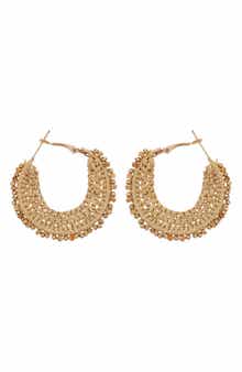 Panacea Woven Hoop Earrings