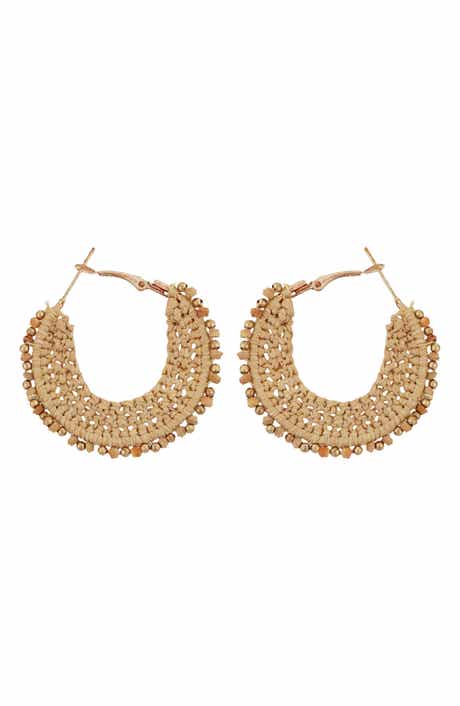 Panacea Woven Hoop Earrings