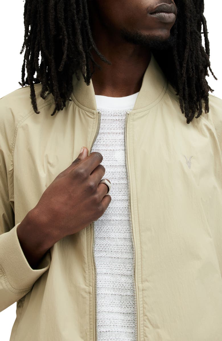 AllSaints Waylan Nylon Bomber Jacket, Alternate, color, 