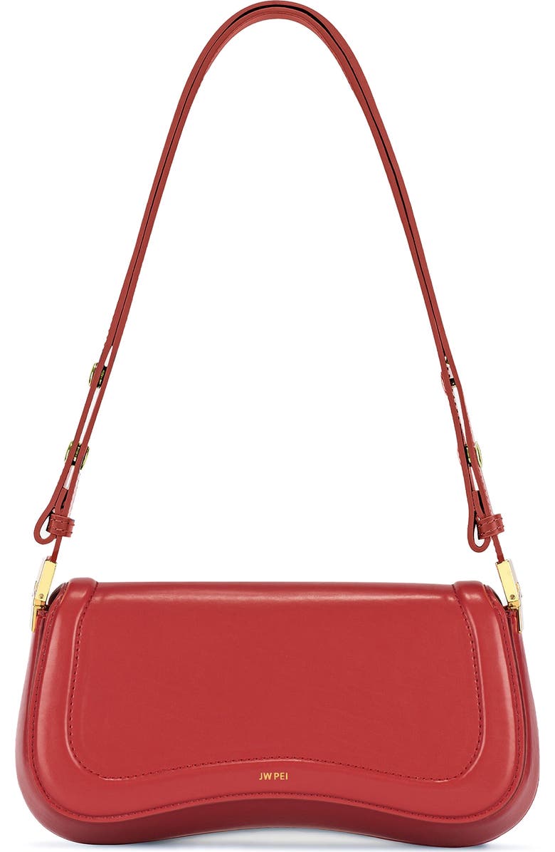 JW PEI Joy Faux Leather Shoulder Bag, Main, color, Chili