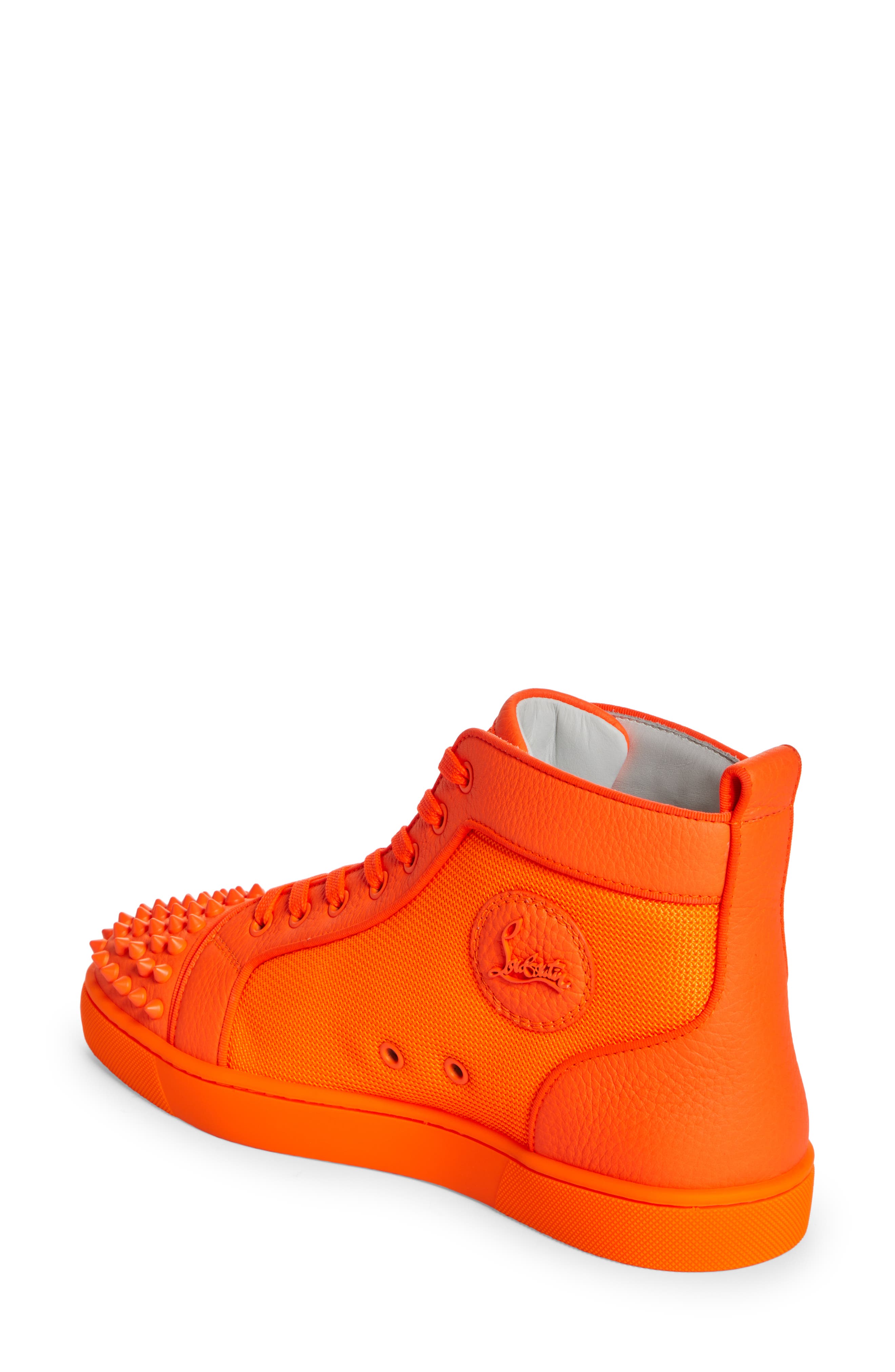 Christian Louboutin Lou Spikes Orlato High Top Sneaker, Alternate, color, 
