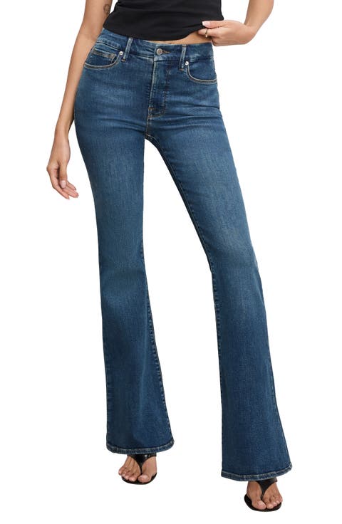Good Legs Flare Jeans (Blue004) (Regular & Plus)