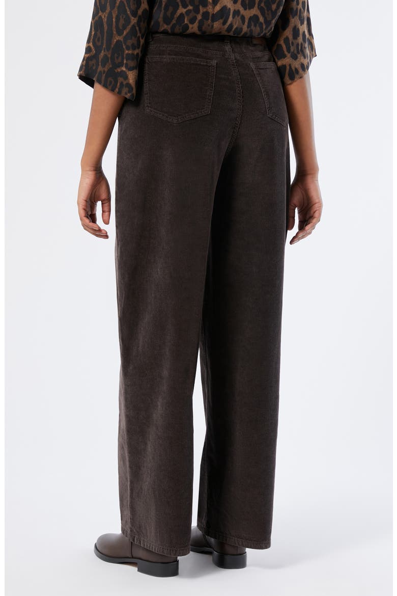 Medea Wide Leg Corduroy Pants, Alternate, color, CHOCOLATE