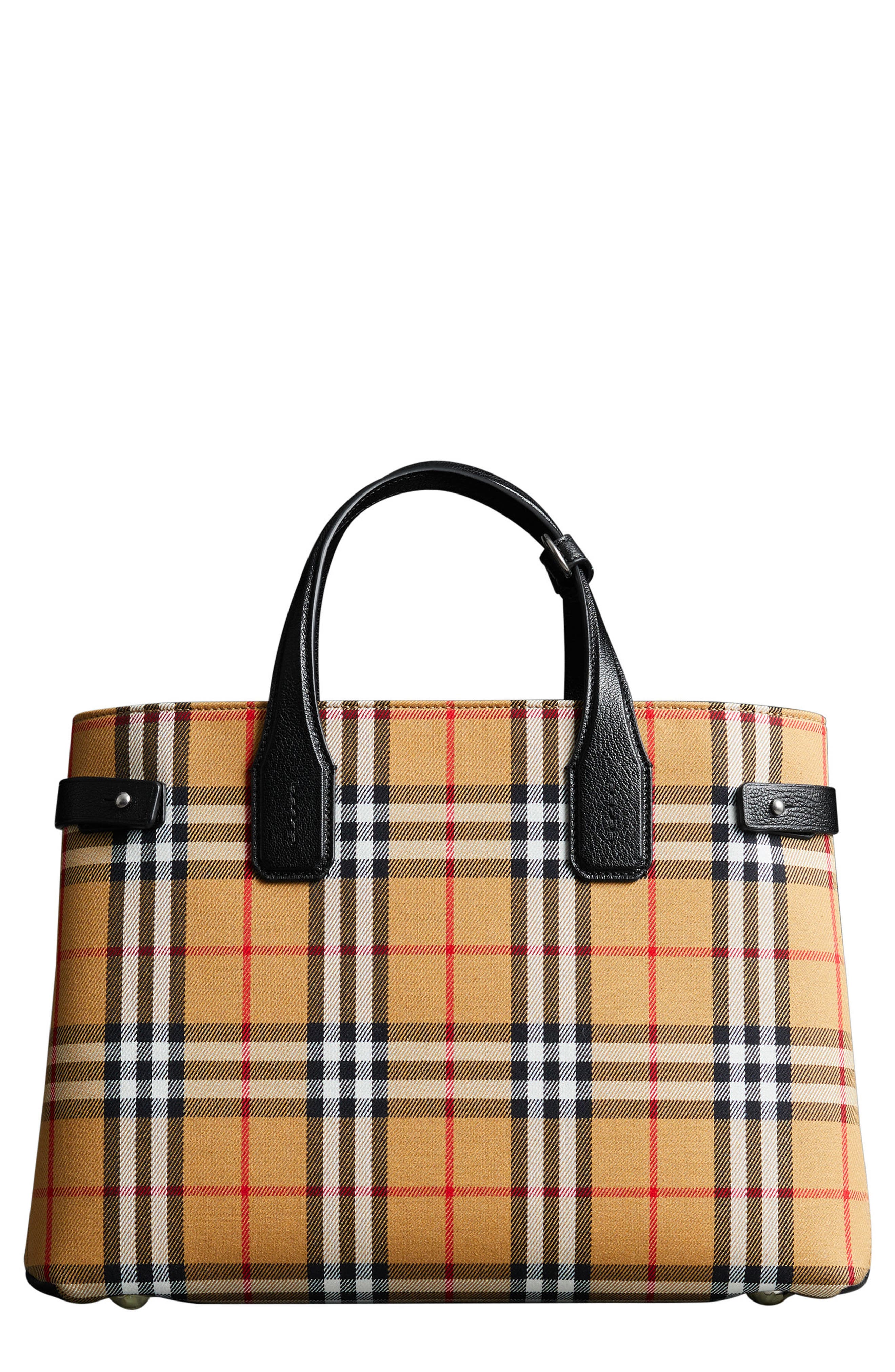 Burberry Medium Banner Leather Tote, Main, color, 