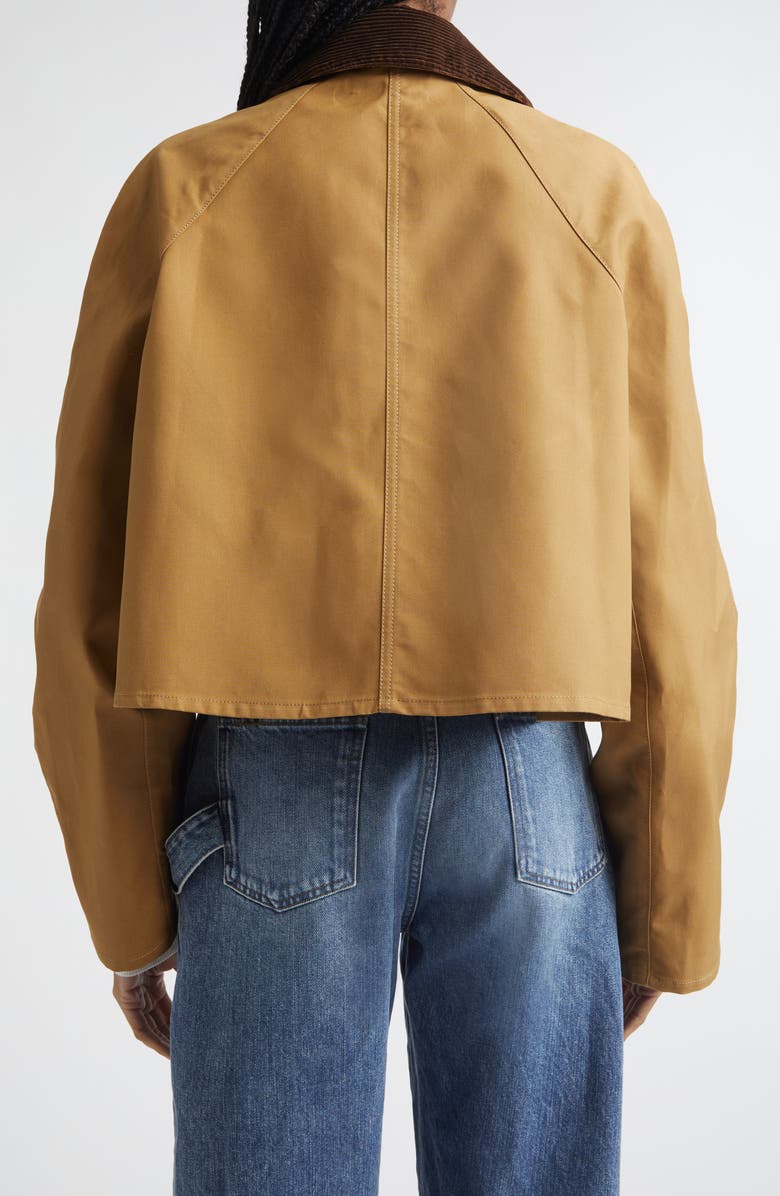 JW Anderson Waxed Cotton Swing Barn Jacket, Alternate, color, Biscuit