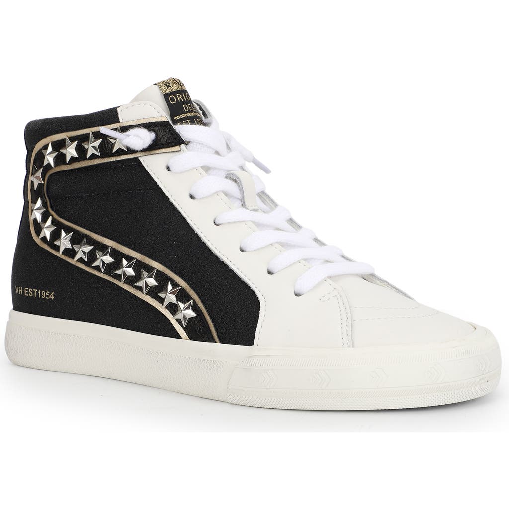 Vintage Havana Bailey High Top Sneaker In Black Glitter Multi