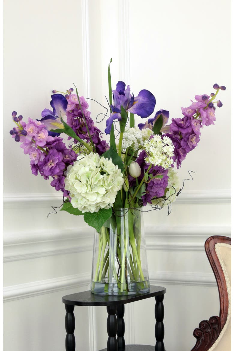 Large Garden Flower Bouquet - 25 Inches, Alternate, color, Purple