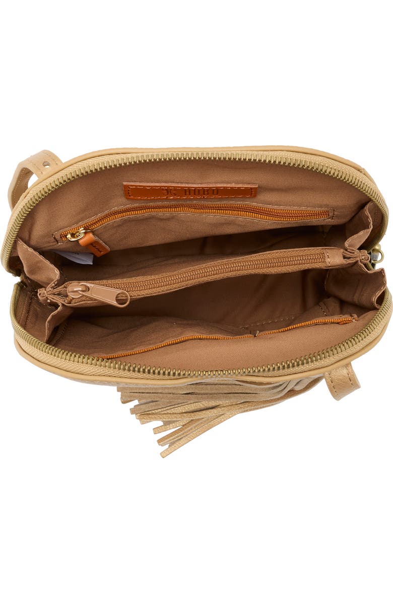 HOBO Nash Calfskin Leather Crossbody Bag, Alternate, color, Dusty Gold