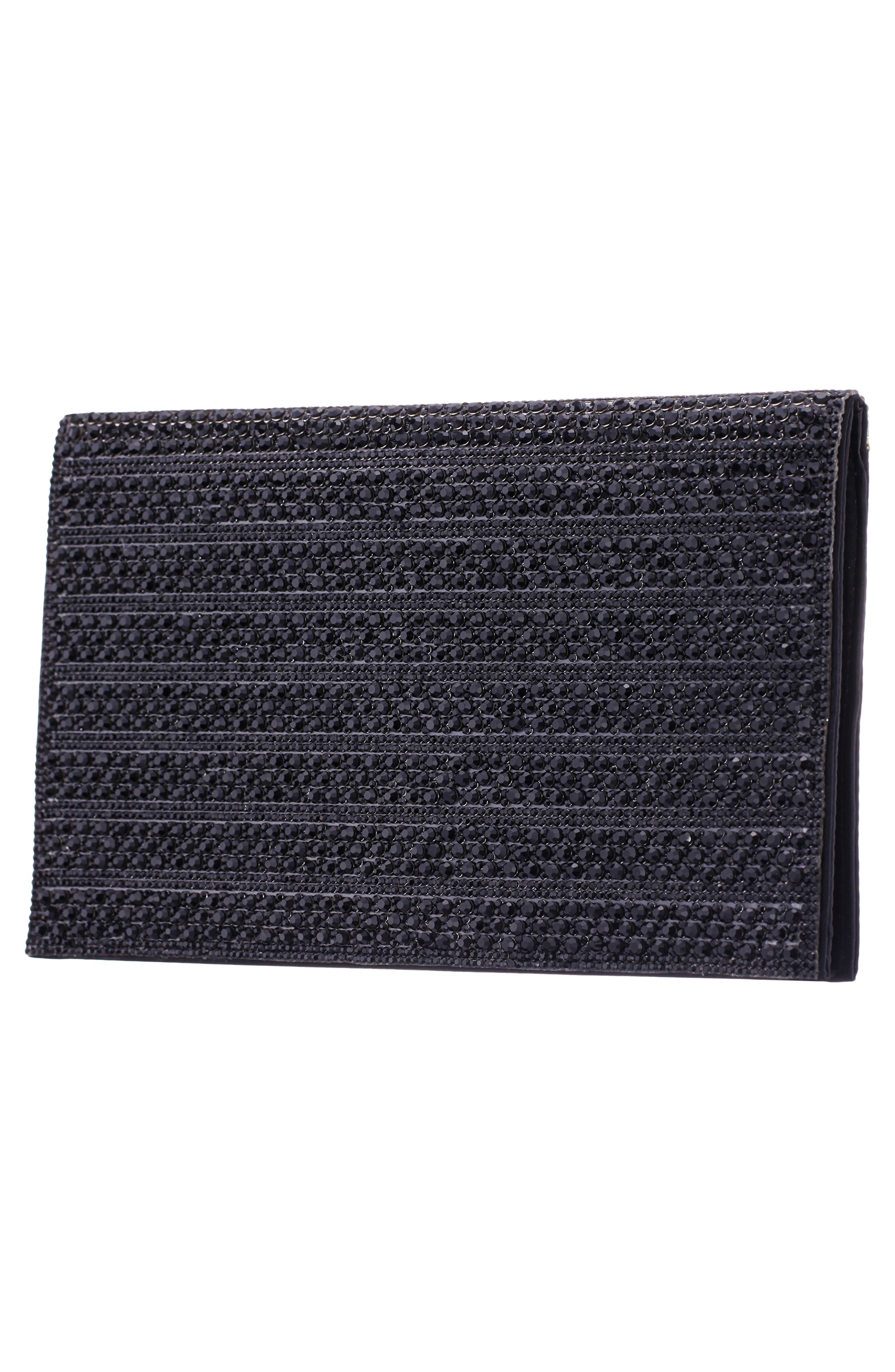 Nina Twinkle Clutch, Alternate, color, Black