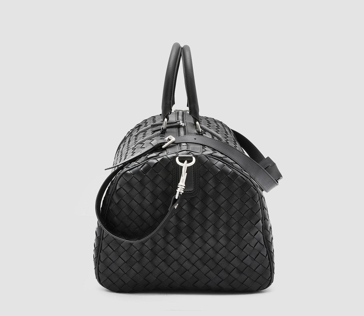 Officine Creative Armor 01 Hand-Woven Tote Bag, Alternate, color, Black
