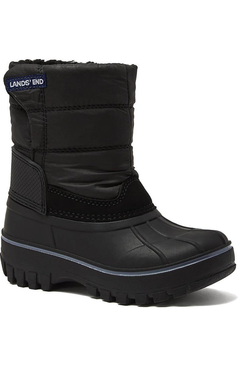 Lands' End Toddlers Frost Insulated Waterproof Snow Boots, Main, color, Black