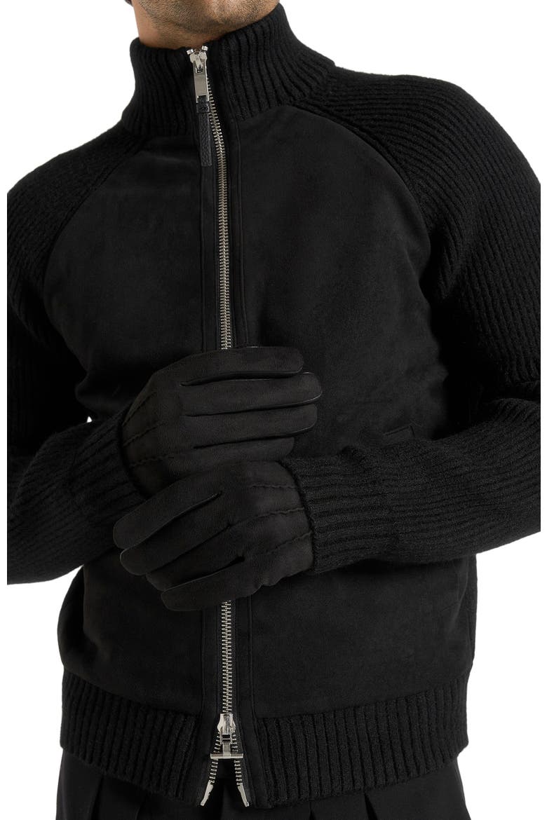 Mario Suede Gloves, Alternate, color, Black