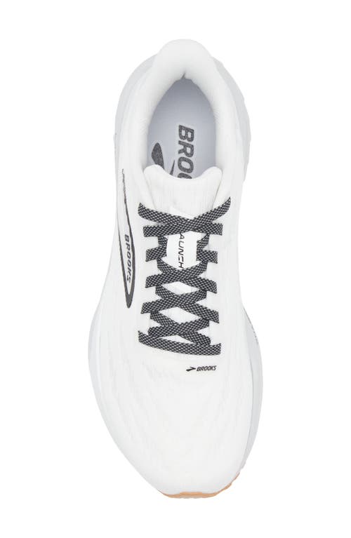 Brooks Women's Launch 11 Running Shoes In White/grey/black