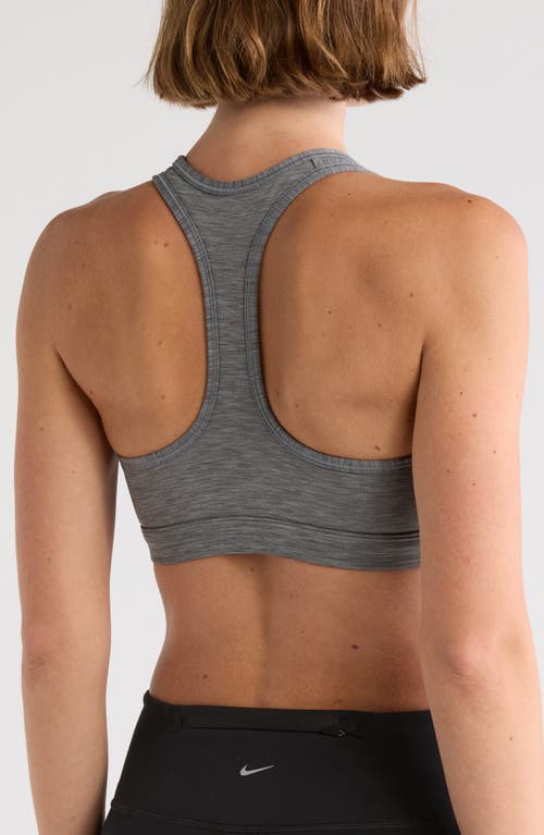 Nike Dri-fit Swoosh Medium Support Padded Sports Bra In Gray