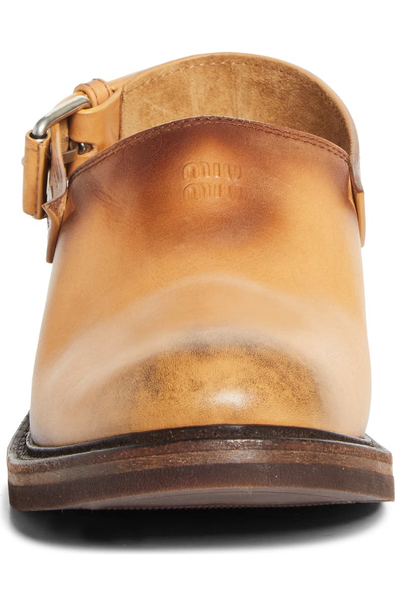 Miu Miu Slingback Clog, Alternate, color, Cuoio