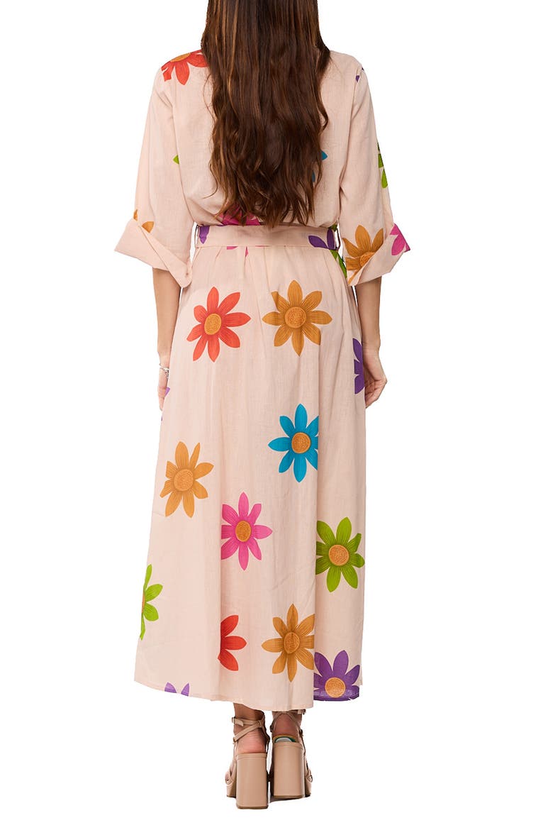 Cover-Up Maxi Shirtdress, Alternate, color, BEIGE