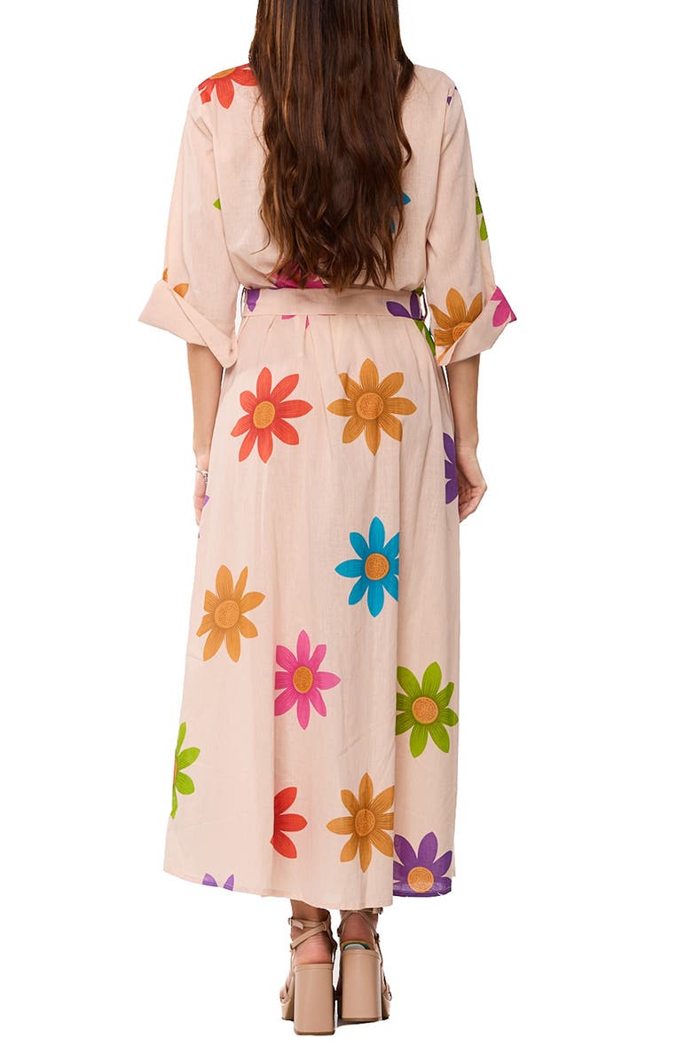 RANEES Cover-Up Maxi Shirtdress, Alternate, color, Beige