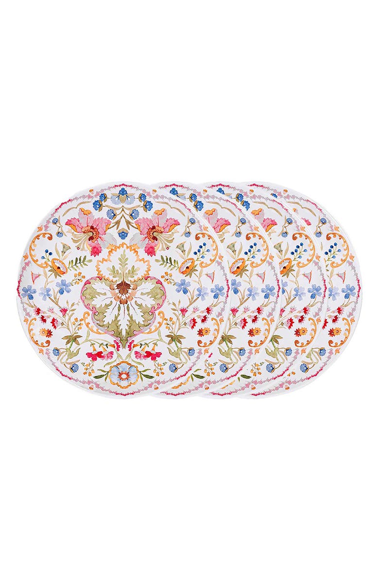 Juliska Sofia Set of 4 Melamine Dessert/Salad Plates, Main, color,