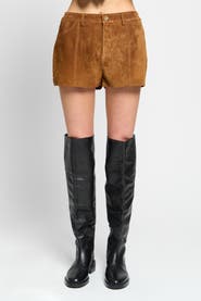 Central Park West Odessa Genuine Suede Short