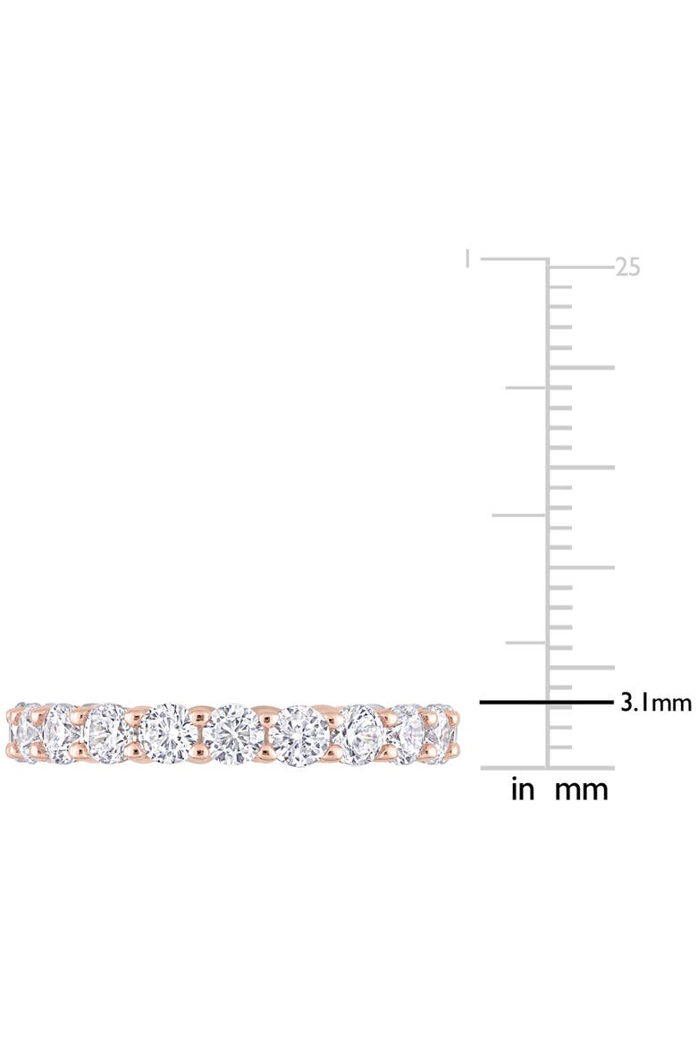 Cubic Zirconia Eternity Ring Rose-Plated, Alternate, color, Rose-Plated