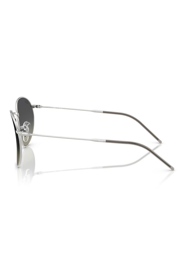 55mm Gradient Phantos Sunglasses, Alternate, color, SILVER / GREY GRADIENT