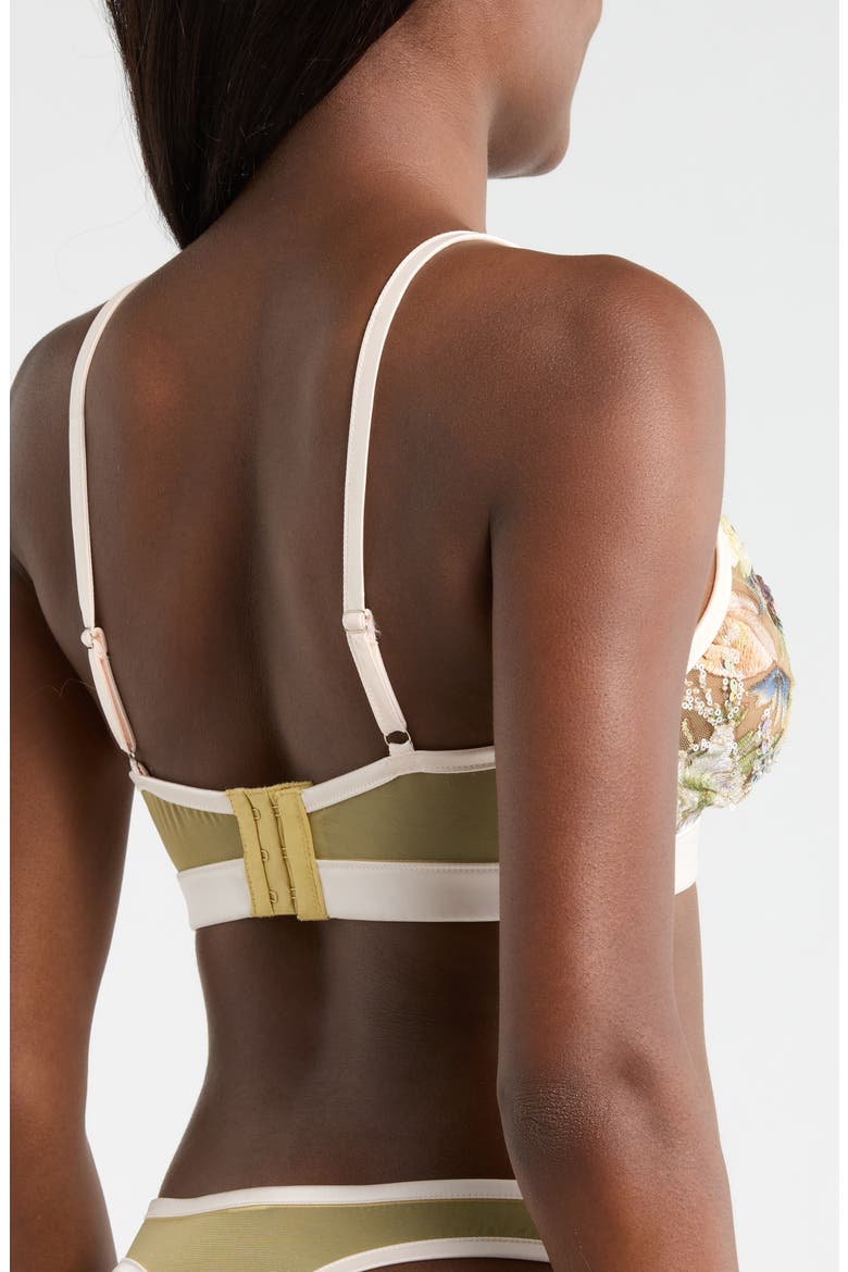 Sequin Embroidered Bralette, Alternate, color, CHAMPAGNE SPARKLE