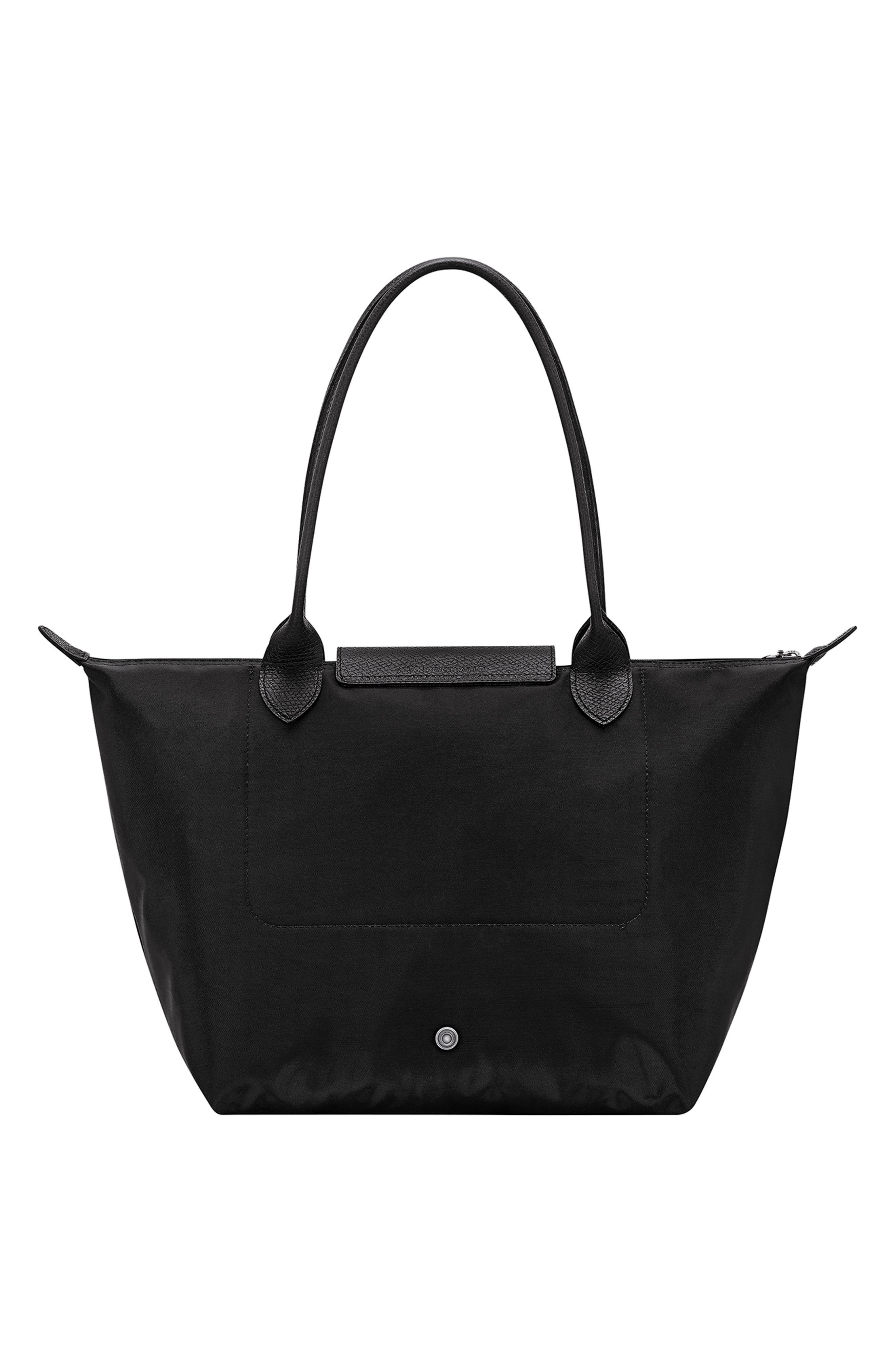 Longchamp Medium Le Pliage One Nylon Shoulder Tote, Alternate, color, Black