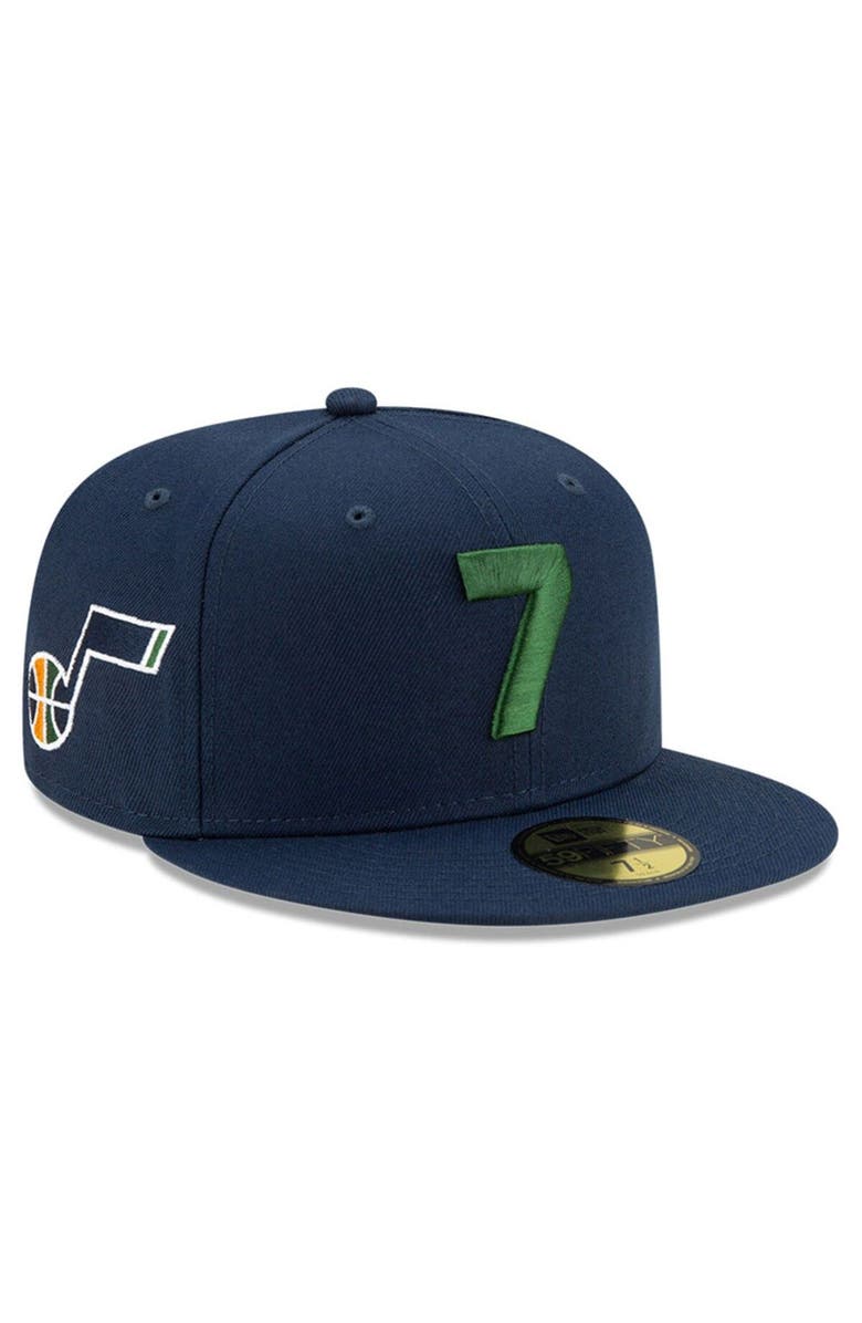 New Era Men's New Era x Compound Navy Utah Jazz 7 OTC 59FIFTY Fitted Hat, Main, color, 