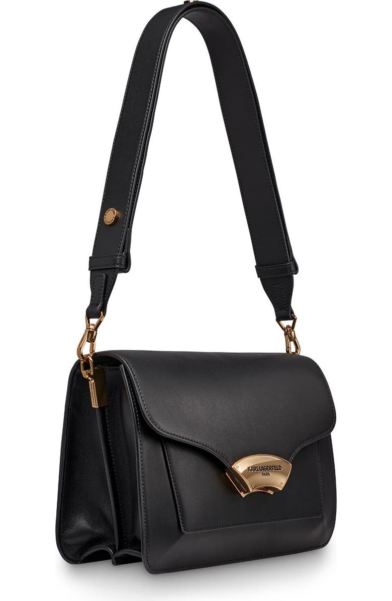 KARL LAGERFELD PARIS Madelyn Shoulder, Alternate, color, Black/Gold