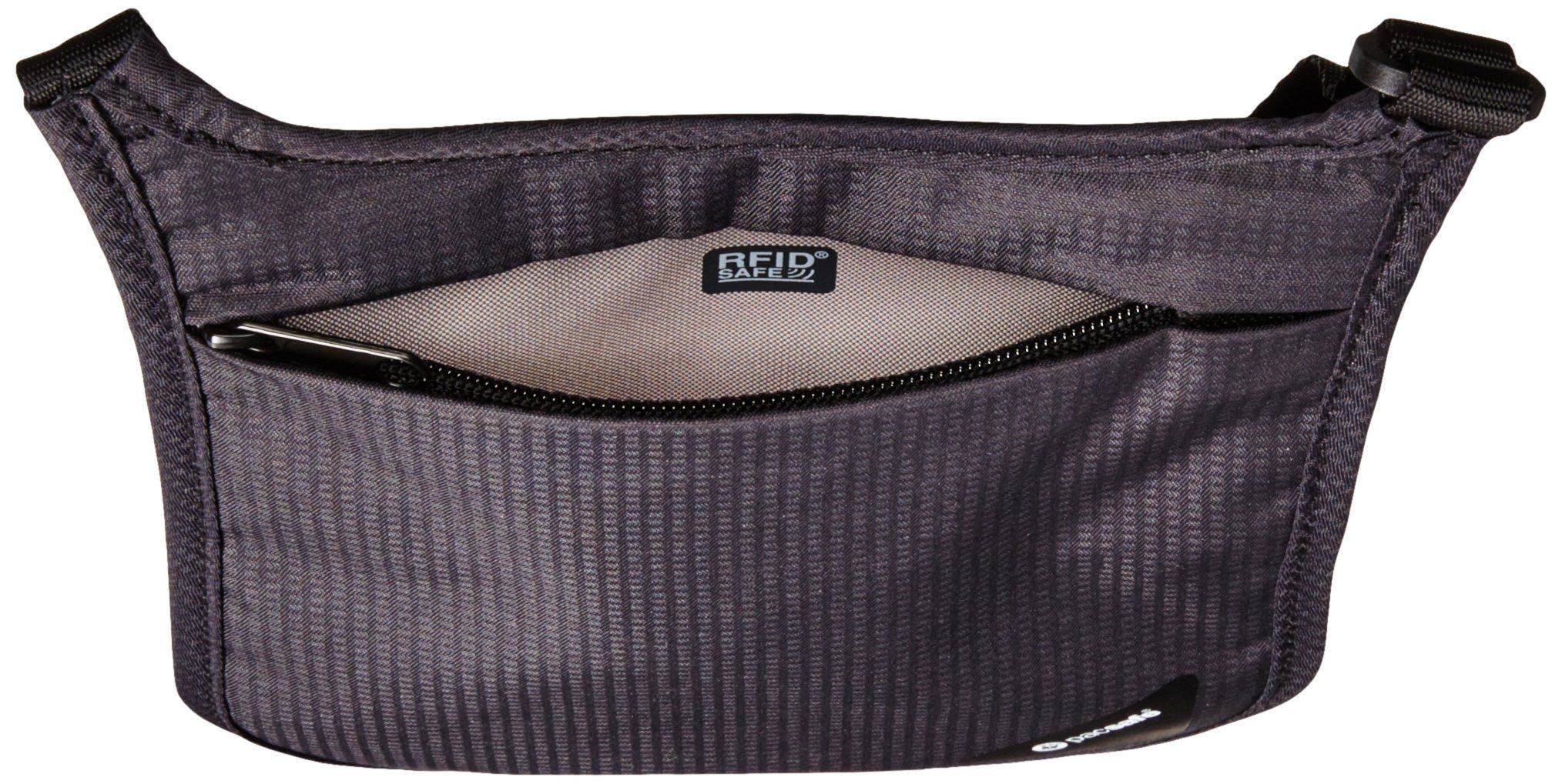 Coversafe V75 RFID Blocking Neck Pouch Neutral Grey, Alternate, color, Black