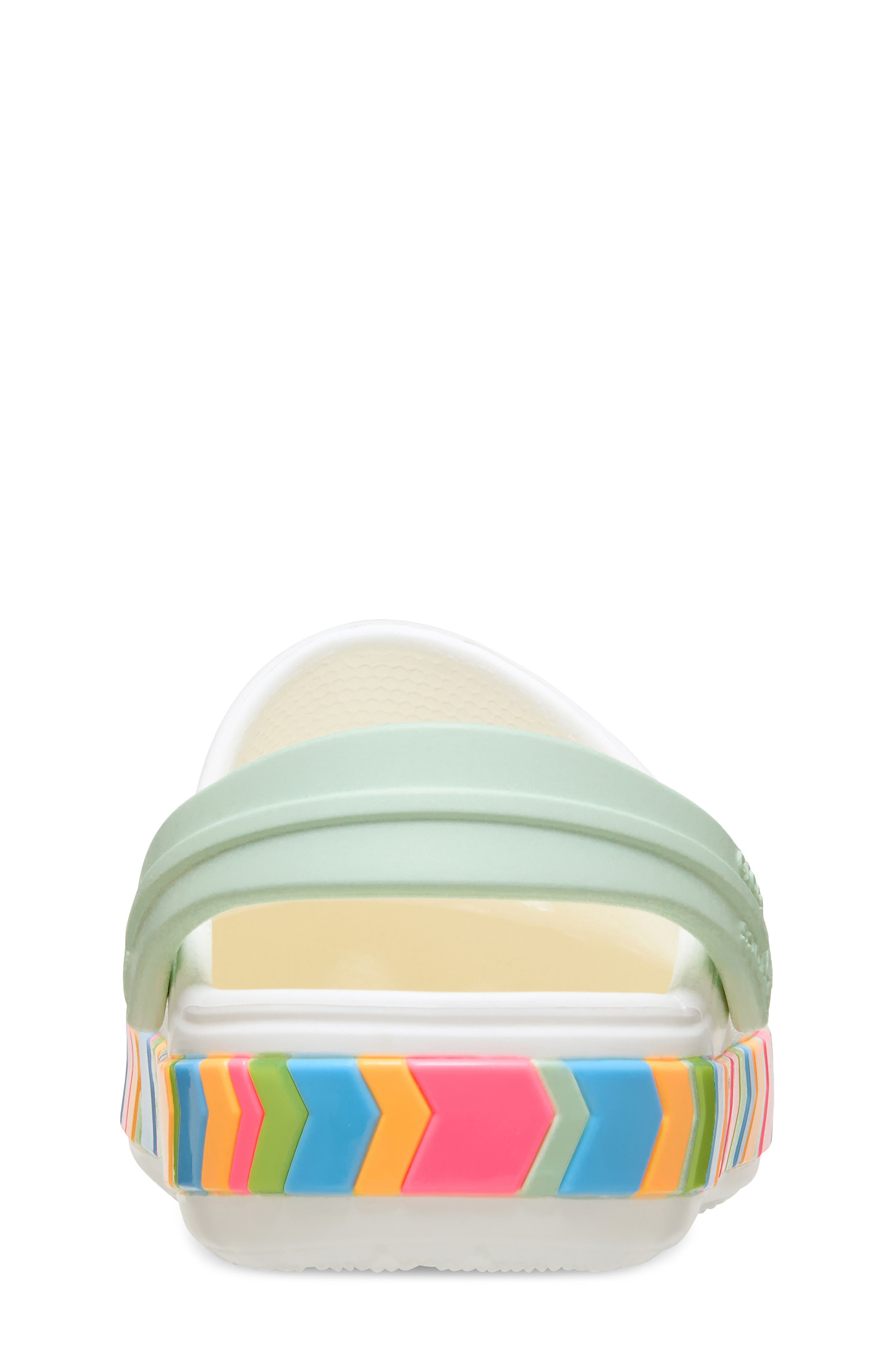CROCS Kids' Chevron Band Clog, Alternate, color, White/ Multi