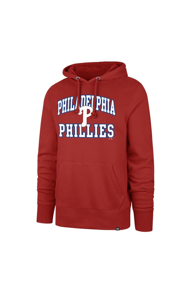 '47 Men's '47 Red Philadelphia Phillies Big & Tall Velocity Fleece Pullover Hoodie, Alternate, color, Red