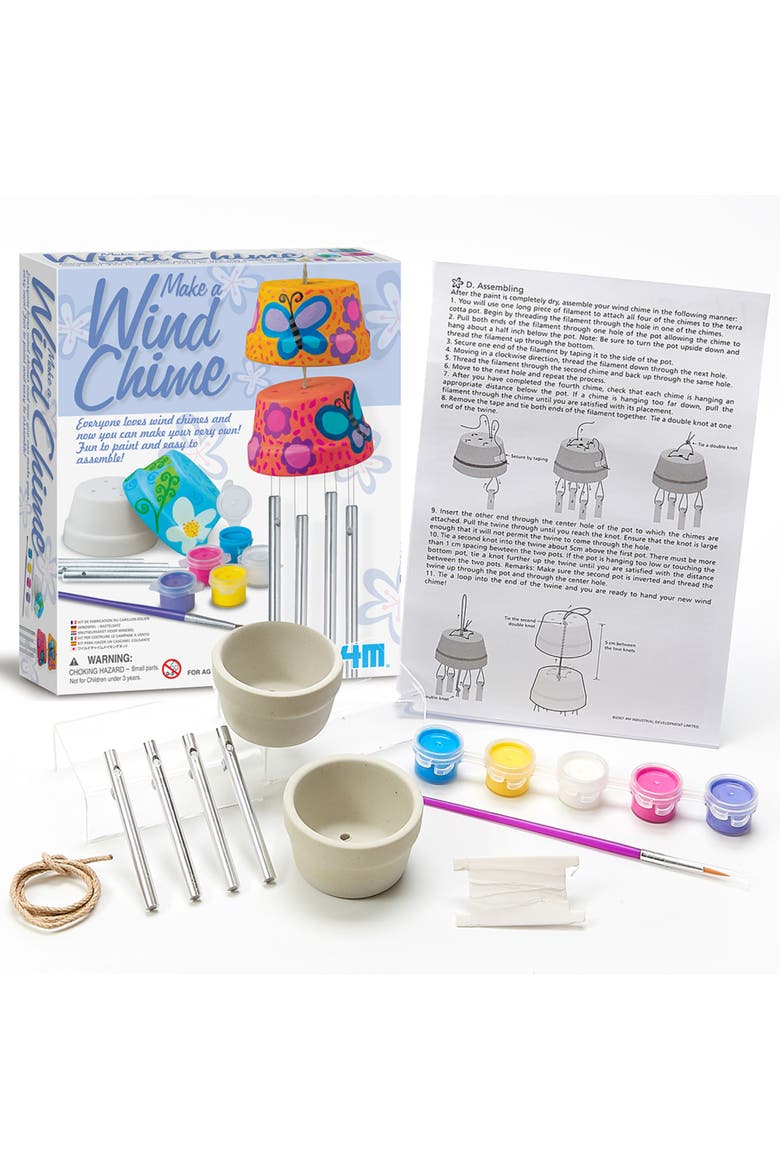 Make A Wind Chime Craft Kit, Alternate, color, Multicolored