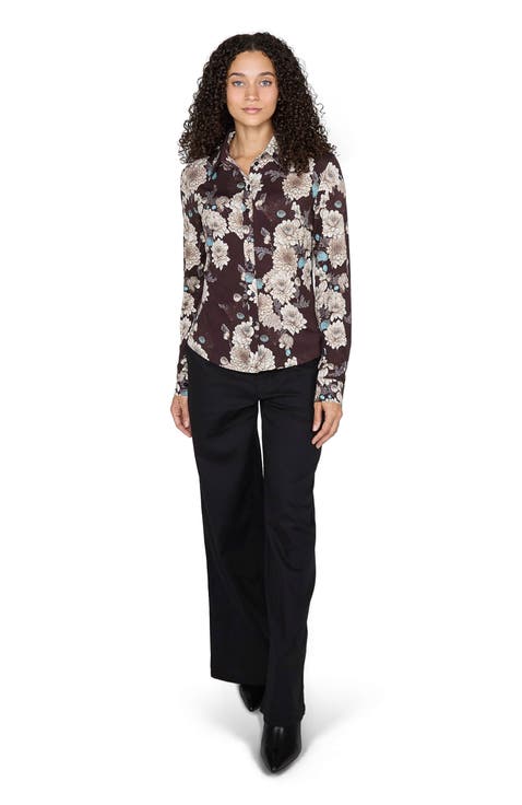 Stephanie Stretch Knit Shirt