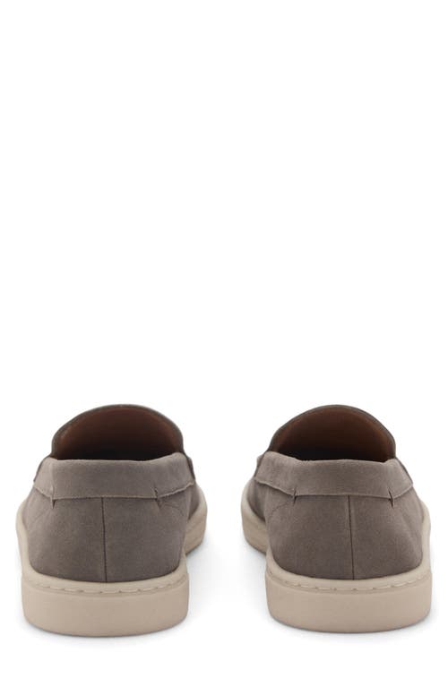 Mango Suede Loafer In Grey