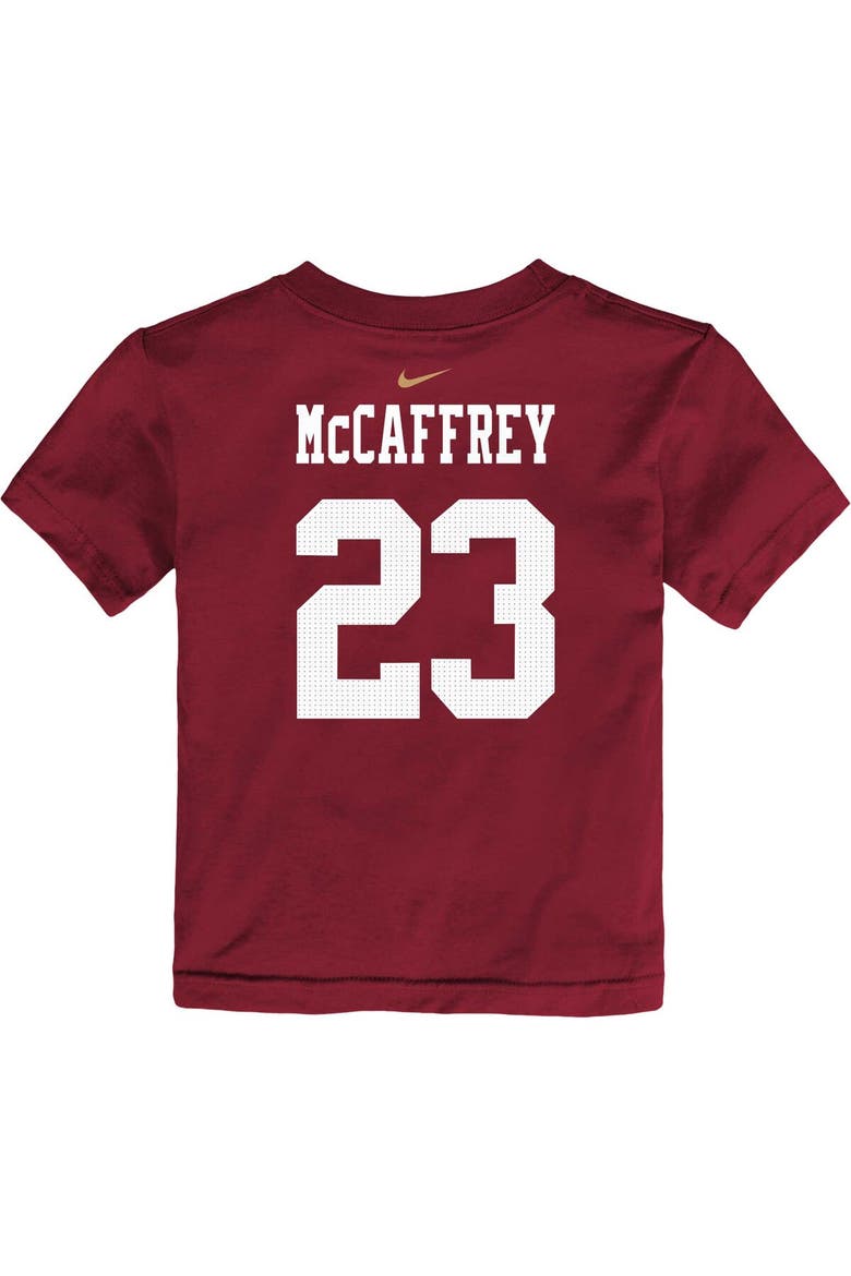 Toddler Nike Christian McCaffrey Scarlet San Francisco 49ers Player Name & Number T-Shirt, Alternate, color, Scarlet