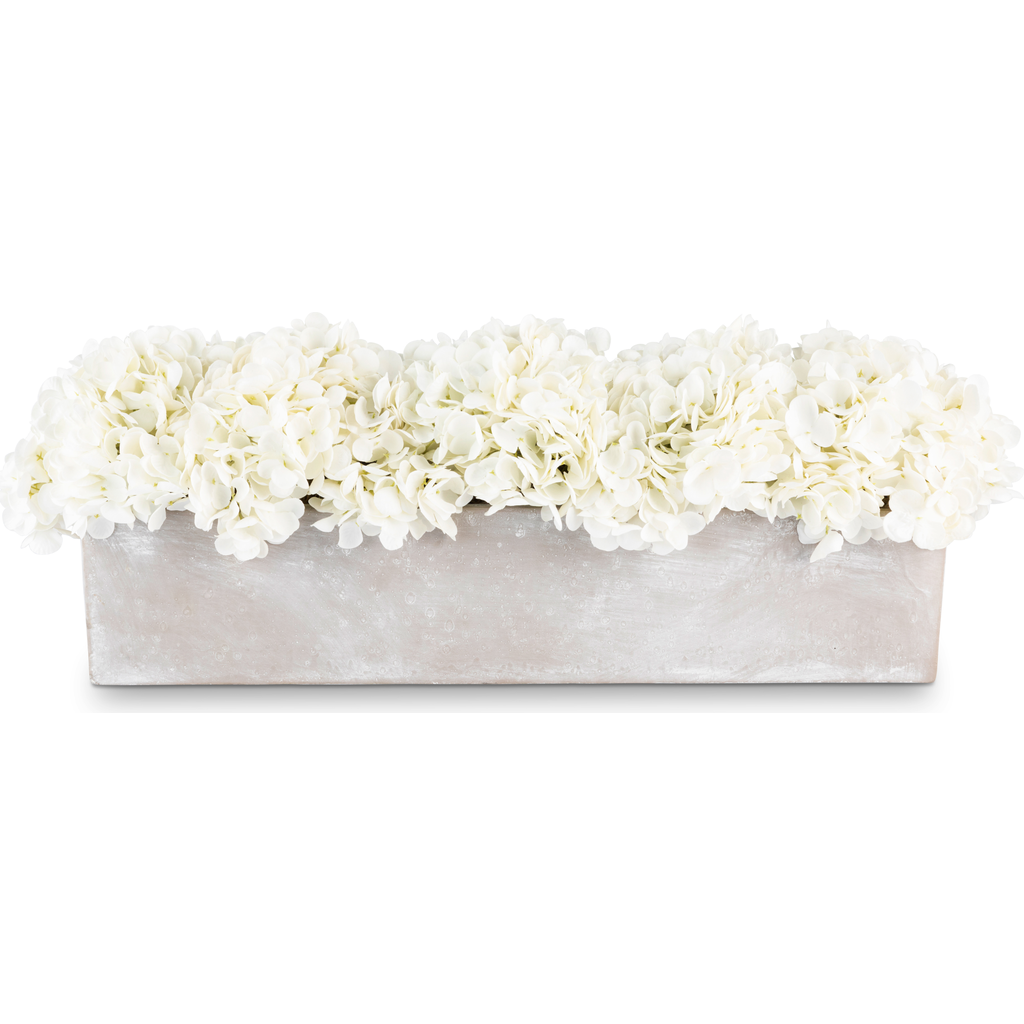 CocoBella Bellamy Oblong Hydrangea Arrangement in Snow  product