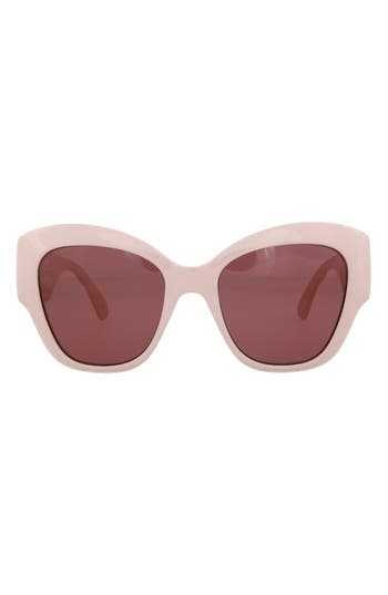 Gucci 53mm Butterfly Sunglasses In Pink