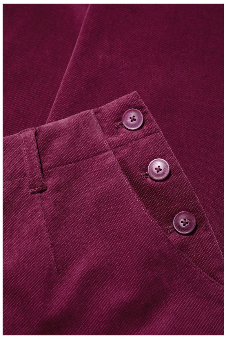 Crackington Sailor Button Crop Pull-On Pant, Alternate, color, CLOVE