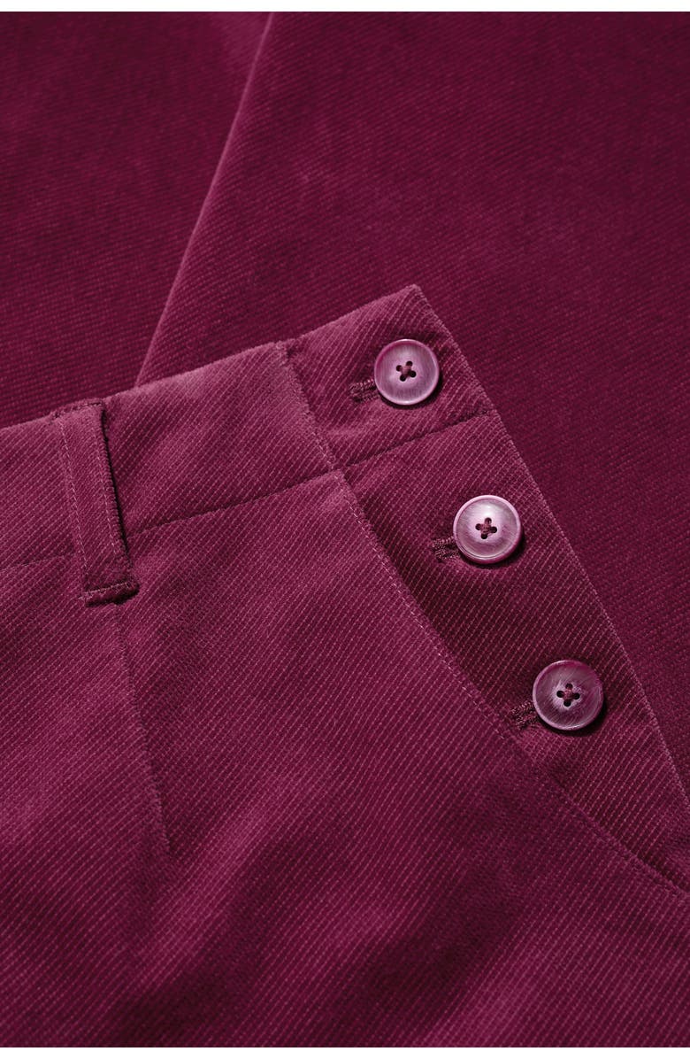 Seasalt Cornwall Crackington Sailor Button Crop Pull-On Pant, Alternate, color, Clove