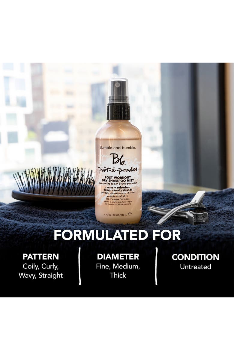 Bumble and bumble. Prêt-à-Powder Post Workout Dry Shampoo Mist, Alternate, color,