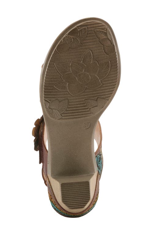 L'artiste By Spring Step Salira Slingback Sandal In Brown Multi